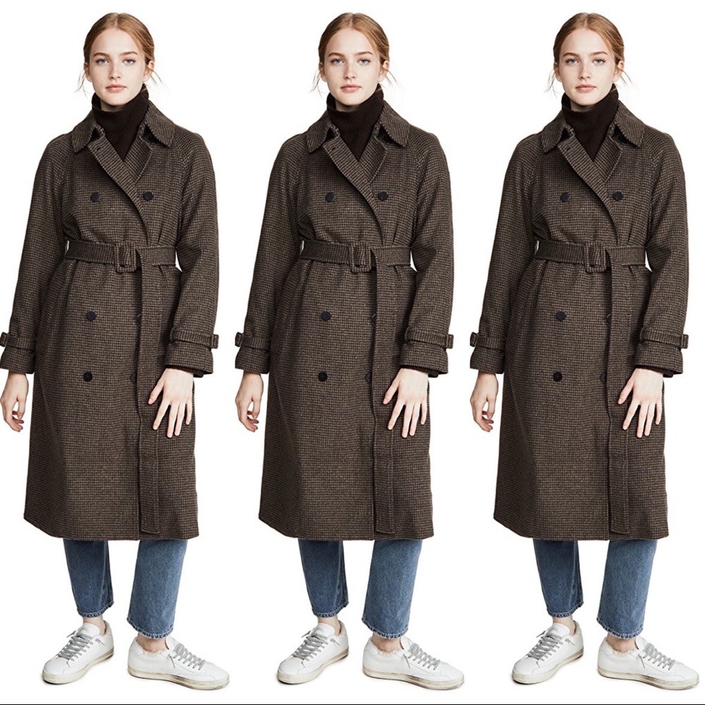 Theory Classic Wool Trench Coat